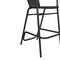 Flash Furniture Lila  Commercial Grade Black Rattan Indoor-Outdoor Restaurant Barstool, PK4 4-SDA-AD632032R-BK-GG - alternate 6